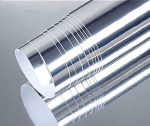 მეტალიზირებული სტიკერი ვერცხლი სარკე 1.22მ