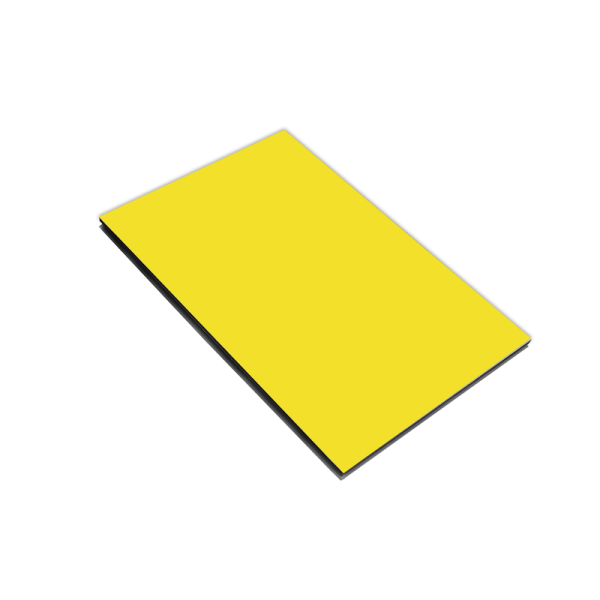 დიბონდი ევროპული ყვითელი გლუვი 1.25x3.20სმ 4მმ