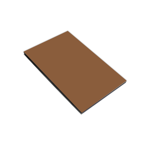 დიბონდი ევროპული ყავისფერი გლუვი 1.25x3.20სმ 4მმ