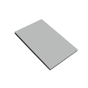 დიბონდი ევროპული ნაცრისფერი გლუვი 1.25x3.20სმ 4მმ