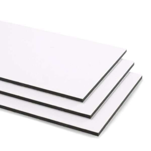 დიბონდი/ალუკაბონდი თეთრი 1.22x2.44მ 3მმ || Dibond/Alukabond White 1.22x2.44m 3mm