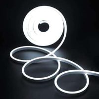 რეზინის ნეონი თეთრი 8მმ (1 მეტრი) || Rubber neon white (1 meter) (კოპირება)