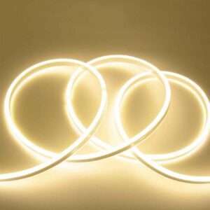 რეზინის ნეონი თეთრი თბილი (1 მეტრი) 3000-3500K || Rubber neon white warm (1 meter) 3000-3500K