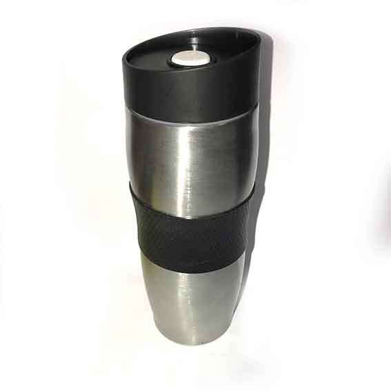 სამგზავრო ჭიქა თერმოსი შავი || Travel mug thermos black