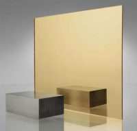 დიბონდი ოქრო სარკე  1.22x2.44მ 3მმ || Dibond Gold Mirror 1.22x2.44m 3mm