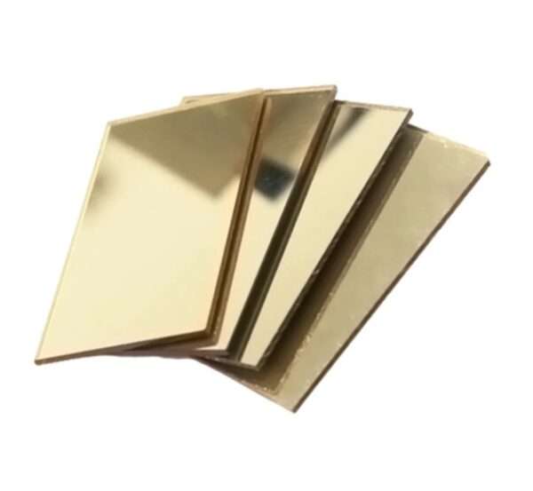 დიბონდი ოქრო სარკე  1.22x2.44მ 3მმ || Dibond Gold Mirror 1.22x2.44m 3mm