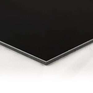 დიბონდი შავი გლუვი 2.0x3.20მ3მმ || Dibond black smooth 2.0x3.20mm3mm