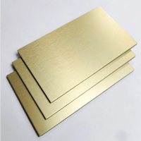 დიბონდი ოქრო ფხაჭიანი 1.22x2.44მ 3მმ || Dibond Gold Plated 1.22x2.44m 3mm