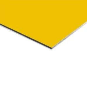 დიბონდი ყვითელი გლუვი 1.25x2.50სმ 4მმ || Dibond yellow smooth 1.25x2.50cm 4mm
