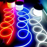 რეზინის ნეონი თეთრი თბილი 6მმ (1 მეტრი) 3000-3500K || Rubber neon white warm (1 meter) 3000-3500K